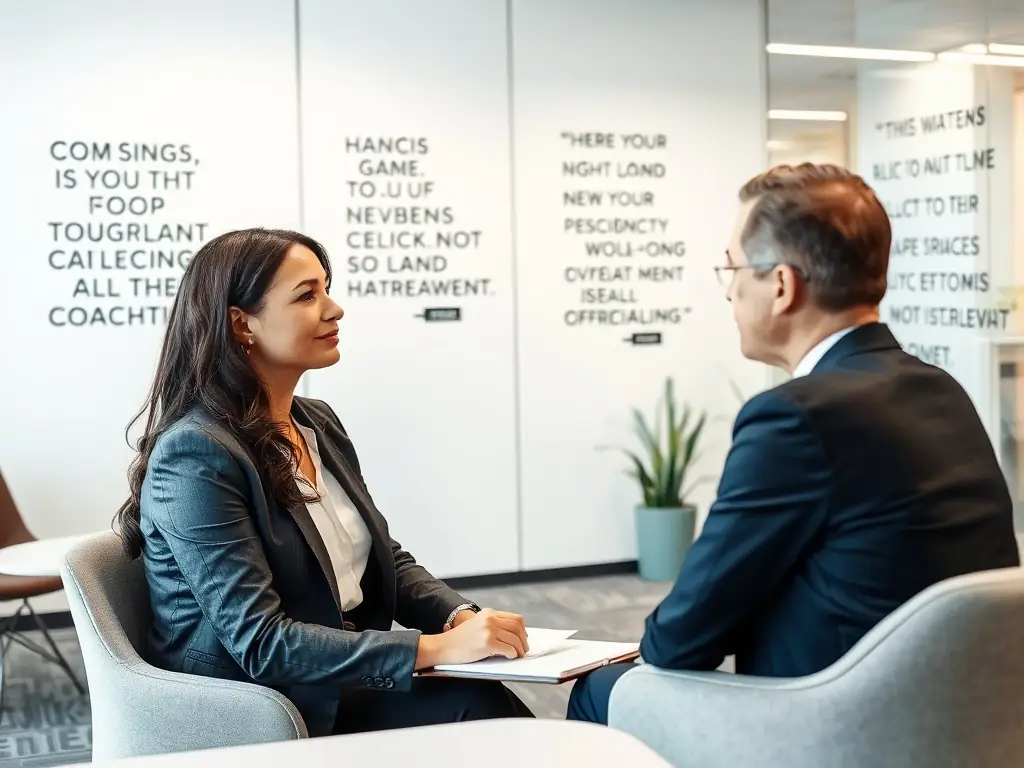 A senior executive in South Africa engaged in a one-on-one coaching session, receiving personalized guidance and support from a seasoned business coach.